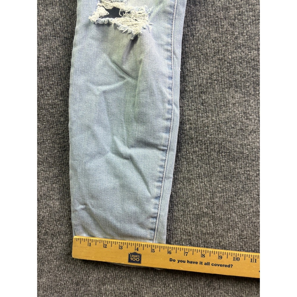 Judy Blue Boyfriend Fit Jeans Womens 28 Light Wash Distressed Ripped JB88333LT - Picture 6 of 8